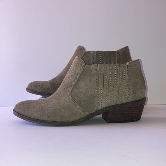 GUC LUCKY 🍀 BRAND Booties Folley Suede Bootie Women’s Size 9M Western Bo… - Picture 2 of 10